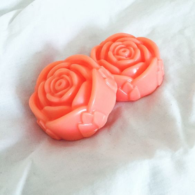 Velitas en forma de rosas — Cera de parafina — detalle 2