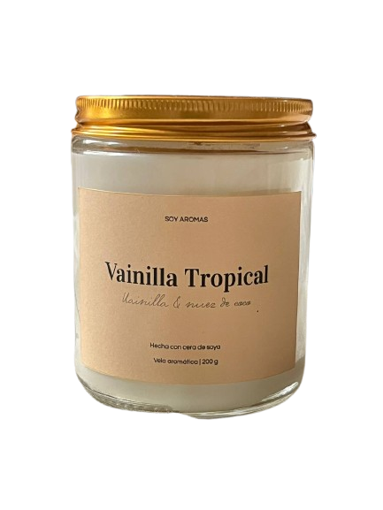 Vela Vainilla Tropical 200 g